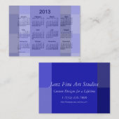 Modèle de carte de visite de calendrier de 2013 (Devant / Derrière)