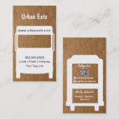 Modèle de carte de visite de camion de nourriture (Devant / Derrière)