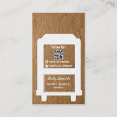 Modèle de carte de visite de camion de nourriture (Dos)