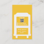 Modèle de carte de visite de camion de nourriture (Dos)