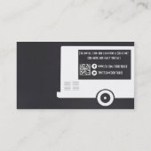 Modèle de carte de visite de camion de nourriture (Dos)