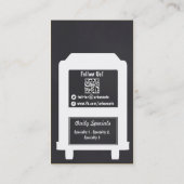 Modèle de carte de visite de camion de nourriture (Dos)
