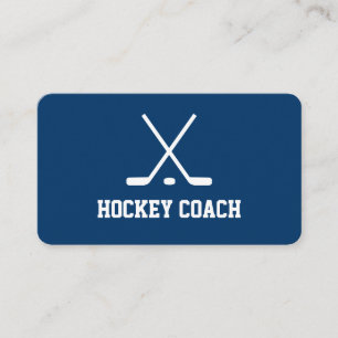 Modèle de carte de visite de coach de hockey perso