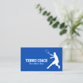Modèle de carte de visite de coach de tennis profe (Debout devant)