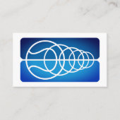 Modèle de carte de visite de coach de tennis profe (Devant)