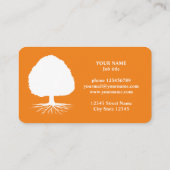 Modèle de carte de visite de coach de vie avec log (Dos)