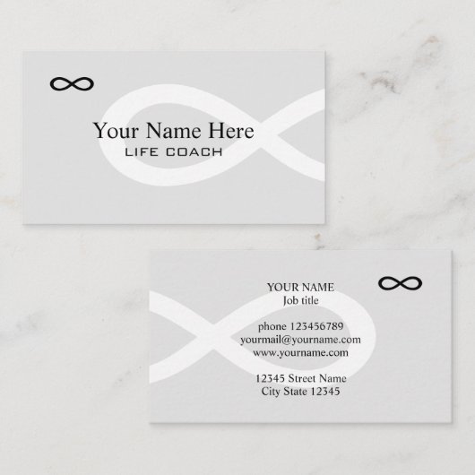 Modèle de carte de visite de coach professionnel (Devant / Derrière)