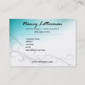 Modèle de carte de visite de coccinelle (rouge) (Dos)