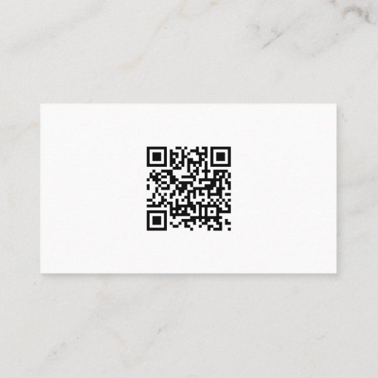 Modèle de carte de visite de code QR de logo perso (Dos)