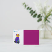 modèle de carte de visite de collage kitty (Debout devant)