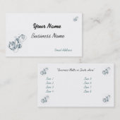 Modèle de carte de visite de concepteur (Devant / Derrière)