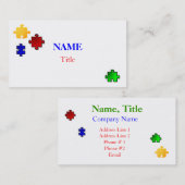 Modèle de carte de visite de concepteur (Devant / Derrière)