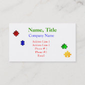 Modèle de carte de visite de concepteur (Dos)