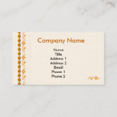 Modèle de carte de visite de concepteur (Dos)