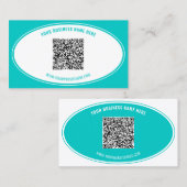 Modèle de carte de visite de conception avec code  (Devant / Derrière)