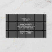 Modèle de carte de visite de conception de panneau (Dos)