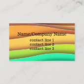 modèle de carte de visite de conception personnali (Dos)