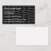 Modèle de carte de visite de concessionnaire de vo (Devant / Derrière)