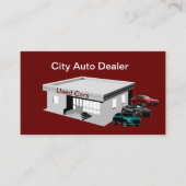 Modèle de carte de visite de concessionnaire de vo (Devant)