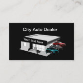 Modèle de carte de visite de concessionnaire de vo (Devant)