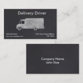 Modèle de carte de visite de conducteur de la (Devant / Derrière)