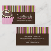 Modèle de carte de visite de confections (Devant / Derrière)