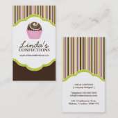 Modèle de carte de visite de confections (Devant / Derrière)