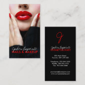 Modèle de carte de visite de Cosmetologist (Devant / Derrière)