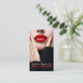 Modèle de carte de visite de Cosmetologist (Debout devant)