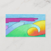 Modèle de carte de visite de coucher du soleil (Dos)