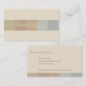 modèle de carte de visite de Couleur-bloc (Devant / Derrière)