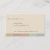 modèle de carte de visite de Couleur-bloc (Dos)