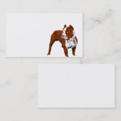 Modèle de carte de visite de couleur de Pitbull (Devant / Derrière)