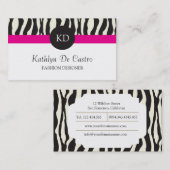 Modèle de carte de visite de couturier (Devant / Derrière)