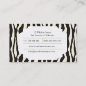 Modèle de carte de visite de couturier (Dos)