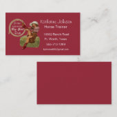 Modèle de carte de visite de cow-girl (Devant / Derrière)