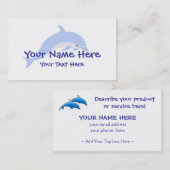 Modèle de carte de visite de danse de dauphin (Devant / Derrière)