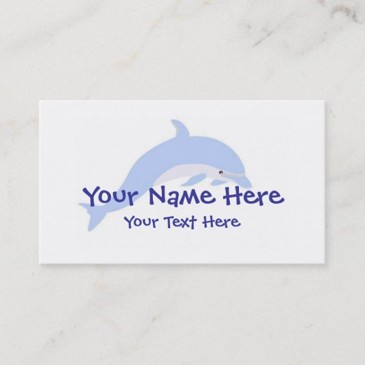 Modèle de carte de visite de danse de dauphin (Devant)