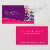 Modèle de carte de visite de ~ de maquilleur (Devant / Derrière)