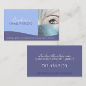 Modèle de carte de visite de ~ de maquilleur (Devant / Derrière)
