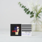 Modèle de carte de visite de diva (Debout devant)