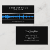 Modèle de carte de visite de DJ/Music (Devant / Derrière)