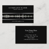 Modèle de carte de visite de DJ/Music (Devant / Derrière)