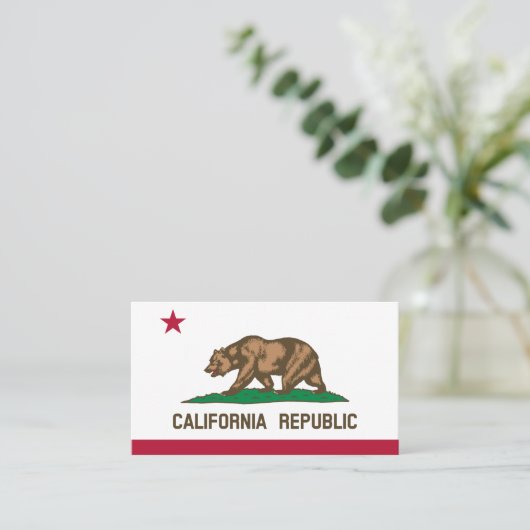 Modèle de carte de visite de drapeau de République (Debout devant)