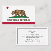 Modèle de carte de visite de drapeau de République (Devant / Derrière)