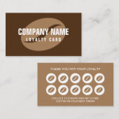 Modèle de carte de visite de fidélité à la boutiqu (Devant / Derrière)