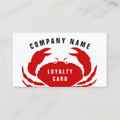 Modèle de carte de visite de fidélité au restauran (Devant)