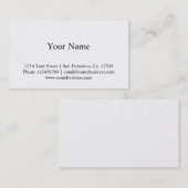 Modèle de carte de visite de finition métallique (Devant / Derrière)