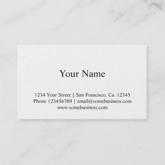 Modèle de carte de visite de finition métallique (Devant)