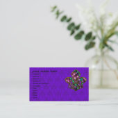 Modèle de carte de visite de Fleur de Lis (Debout devant)